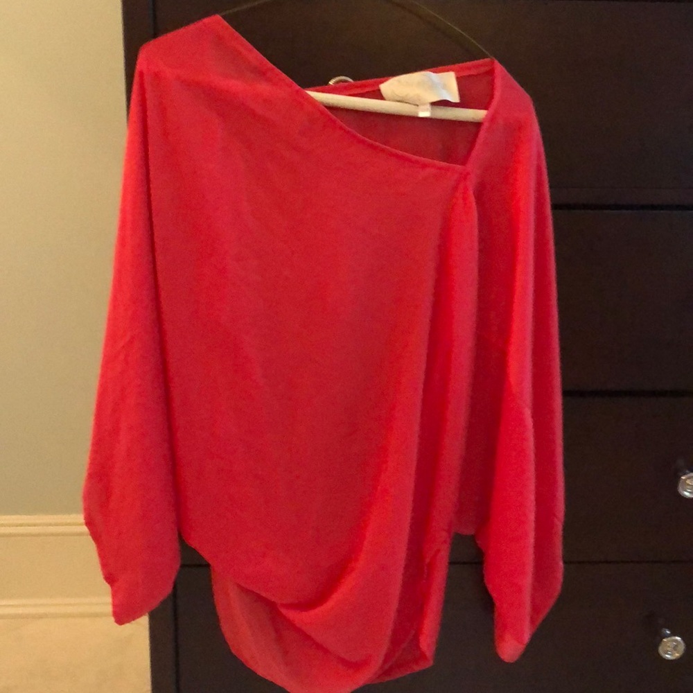 Rory beca xs/s pink silk poncho top